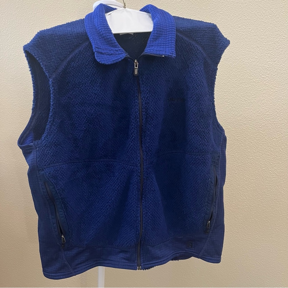 Patagonia Regulator Fleece Vest Mens Large L Blue Polyester blend R2 outdoor
